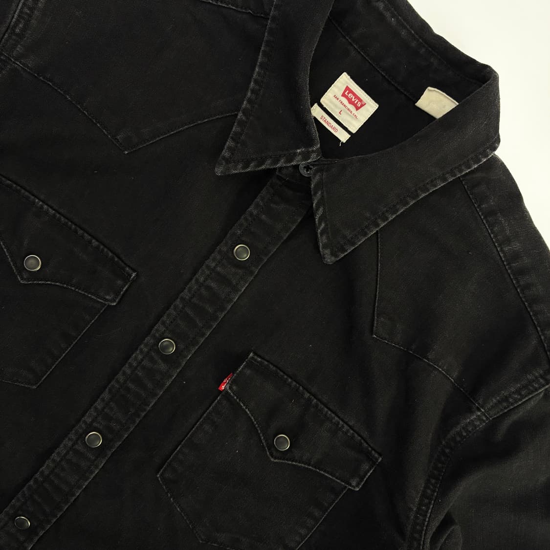 Levi's 리바이스 흑청데님 웨스턴 셔츠 상품이미지3