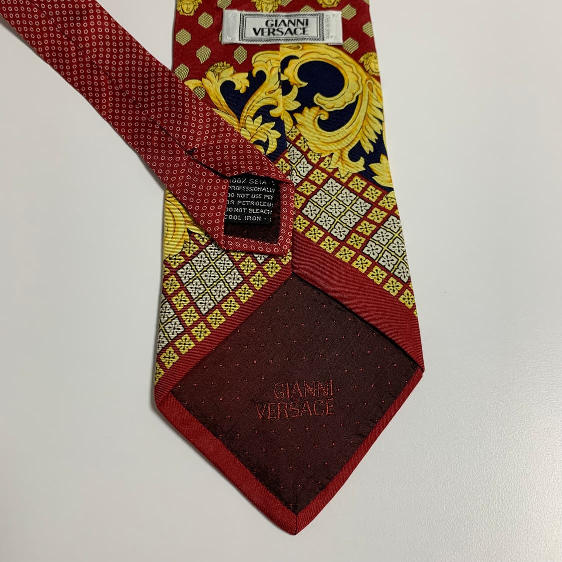 베르사체(VERSACE) 명품 결혼식 정장넥타이 100실크 모노그램 상품이미지6