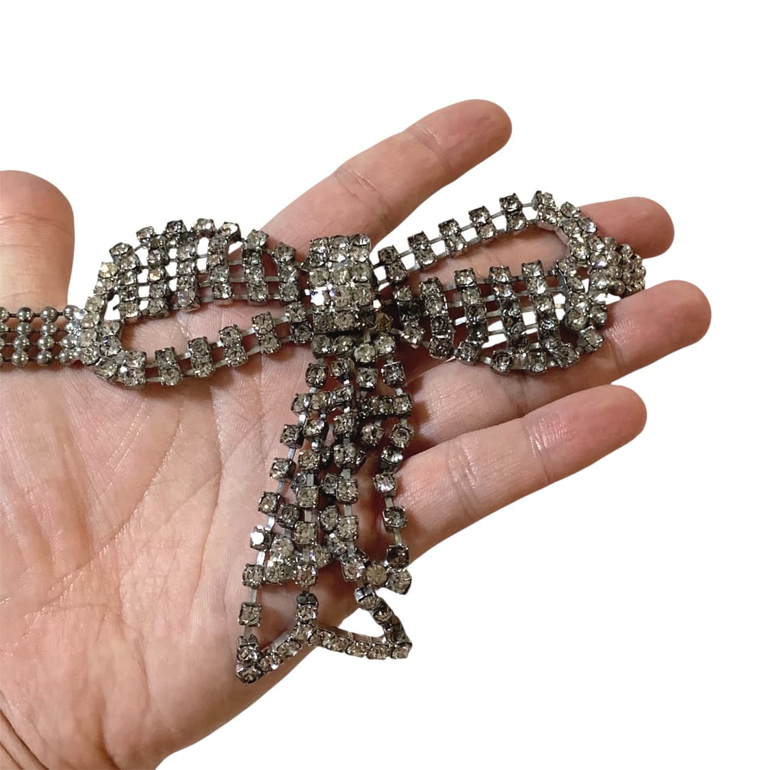 빈티지 큐빅 리본 허리벨트 상품이미지3