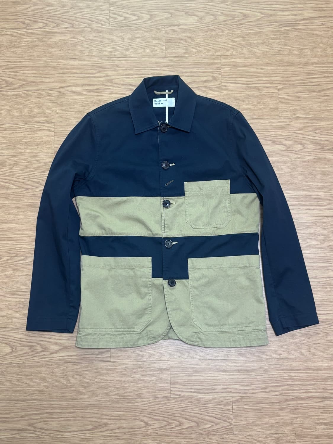유니버셜웍스 배색 자켓 M 상품이미지1
