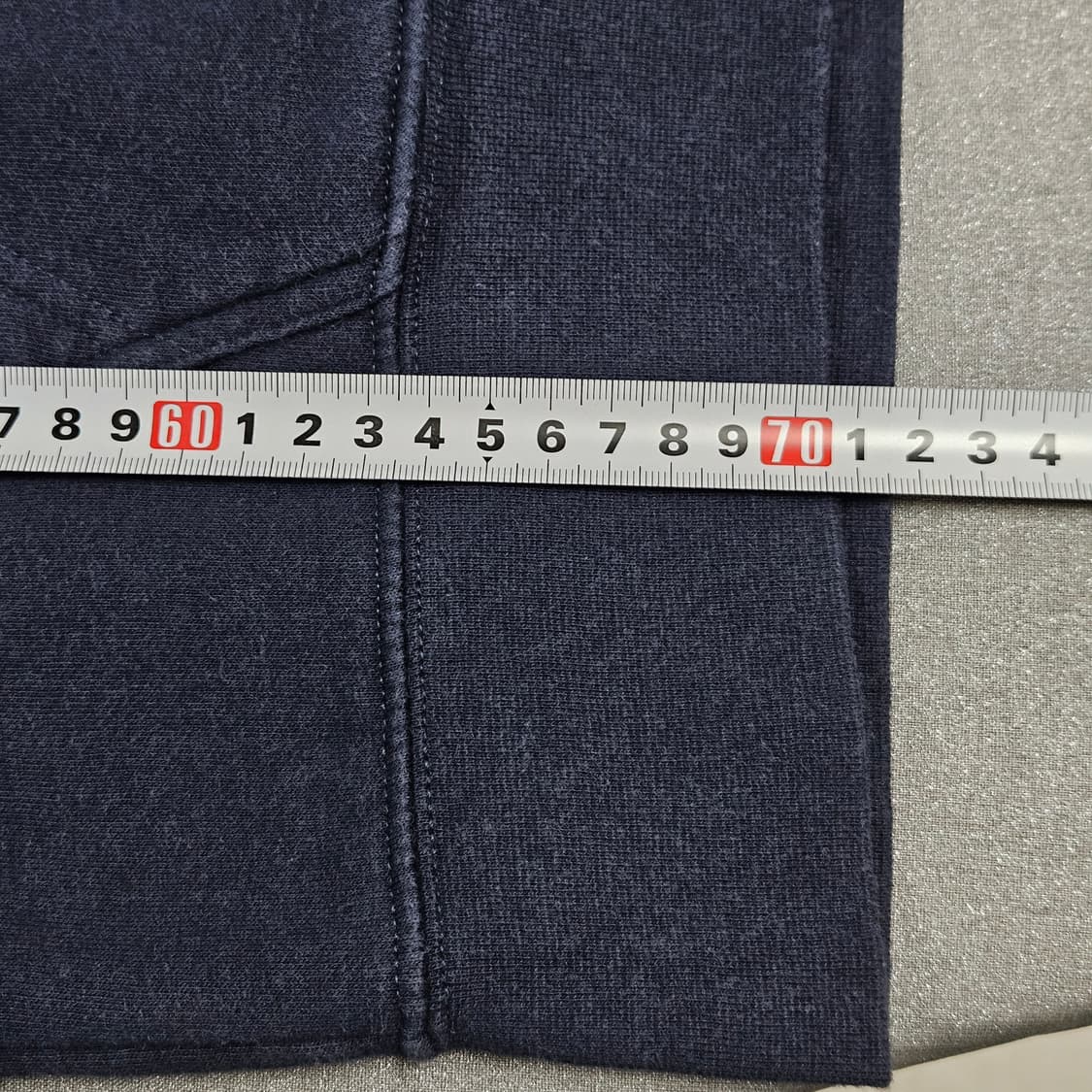 L 노스페이스 빅로고 기모 후드티 네이비 상품이미지7