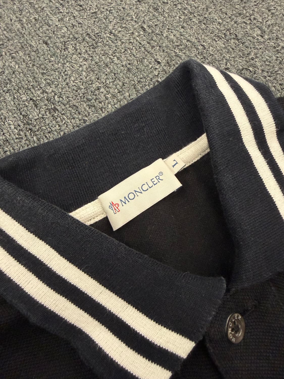 L) Moncler 빈티지 반팔 카라티 상품이미지5