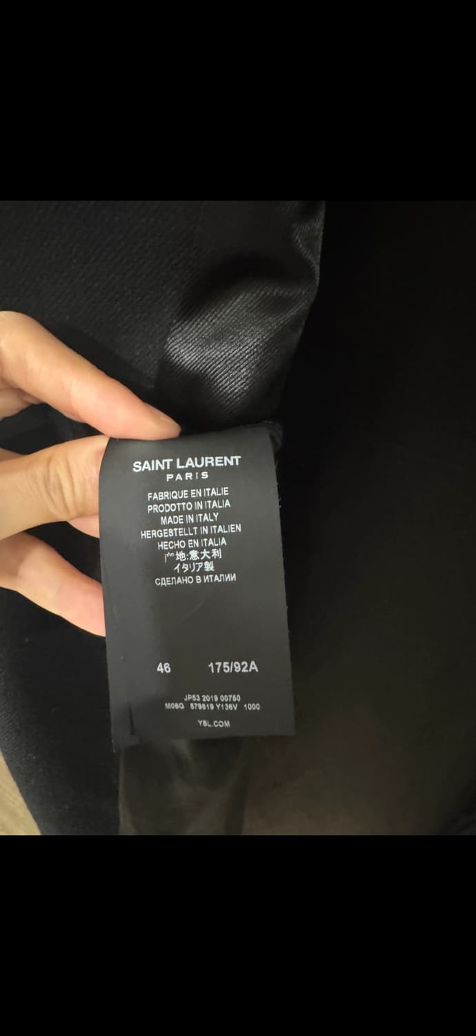 생로랑 19fw 싱글코트 46사이즈 상품이미지4