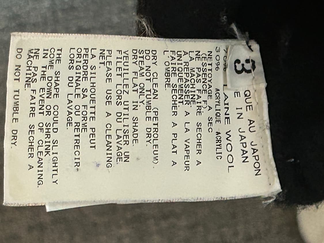 Yohji yamanoto Pour Homme Laine 울 터틀넥니트 상품이미지4