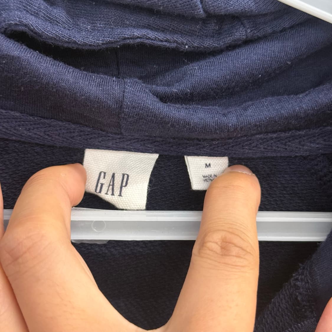 갭 GAP 네이비 후드 집업 M 상품이미지2