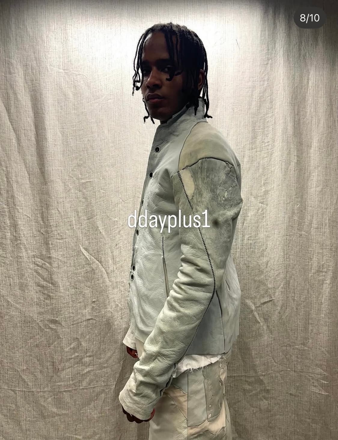 잠바렛 - 24FW 문스타 레더 프로토로지컬 아크타입 셔츠 자켓 상품이미지8