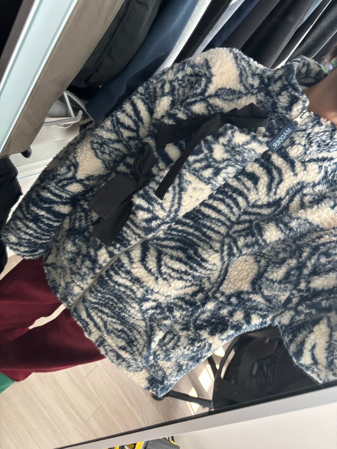 Damson madder 뽀글이 자켓 상품이미지5