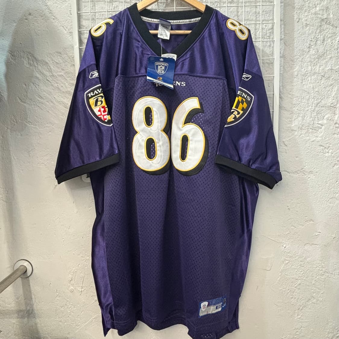 NFL X 리복 볼티모어 레이븐스 퍼플 럭비져지 3XL 상품이미지2