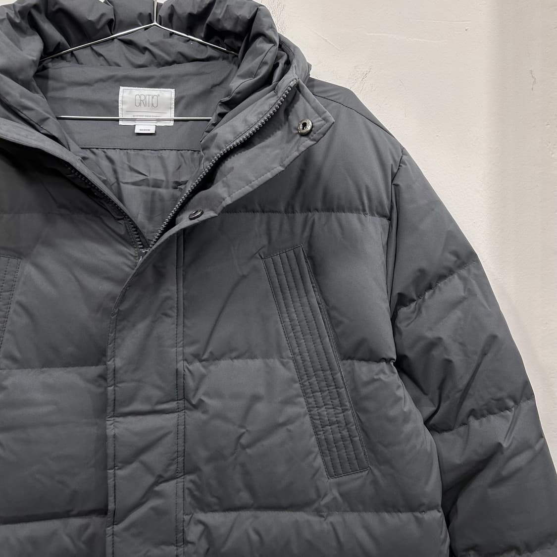 크리틱 구스다운 멀티포켓 후드 롱패딩 상품이미지1