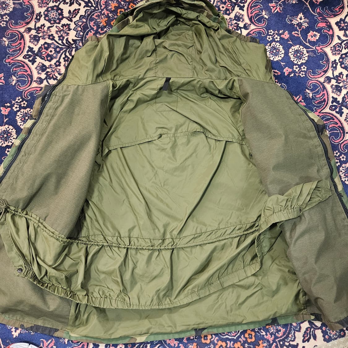 카모플라쥬 빈티지 밀리터리 후드캡 바람막이 자켓 상품이미지7