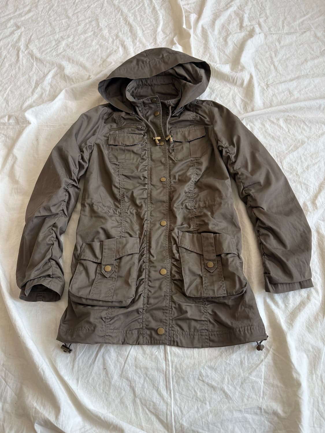 Y2k 카키브라운 셔링 야상 자켓 상품이미지8