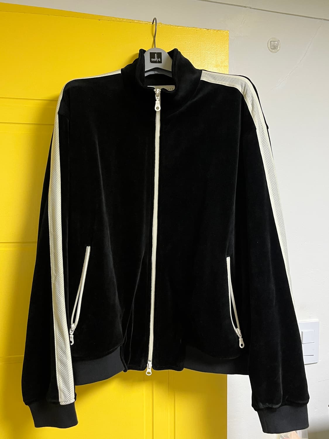 브라운야드 벨루어 트랙 자켓 블랙 상품이미지3