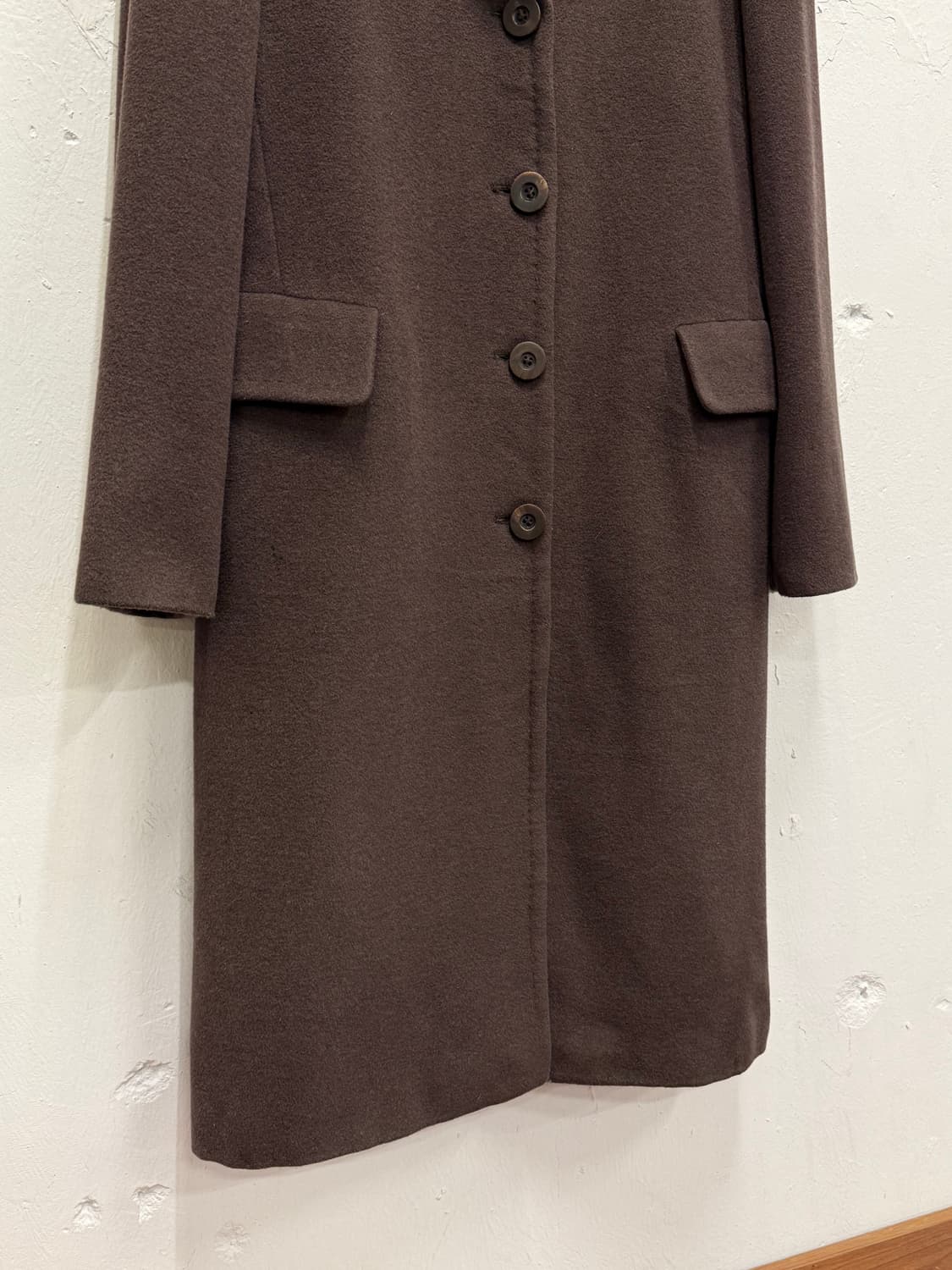 55) Italy MARELLA Dark Brown Angora Coat 상품이미지4