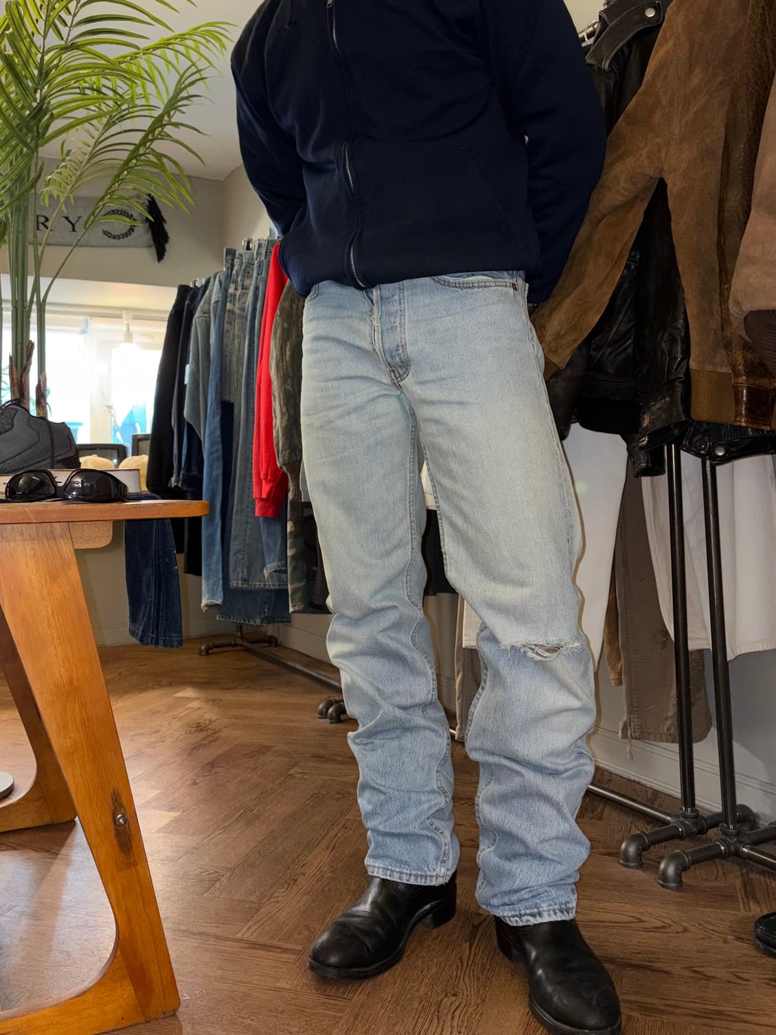 90’s Levi’s 501 520 USA distressed denim 상품이미지1