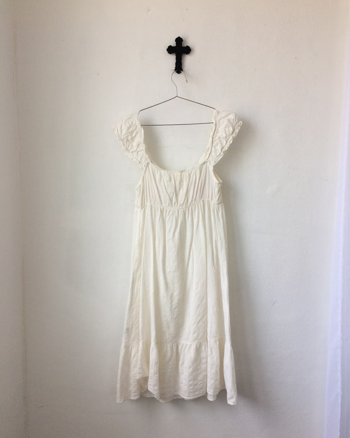 Dot pattern frill sleeveless onepiece 상품이미지3
