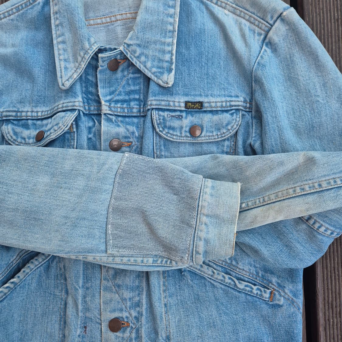 70's Made In USA Wrangler 124mj 데님자켓 상품이미지4