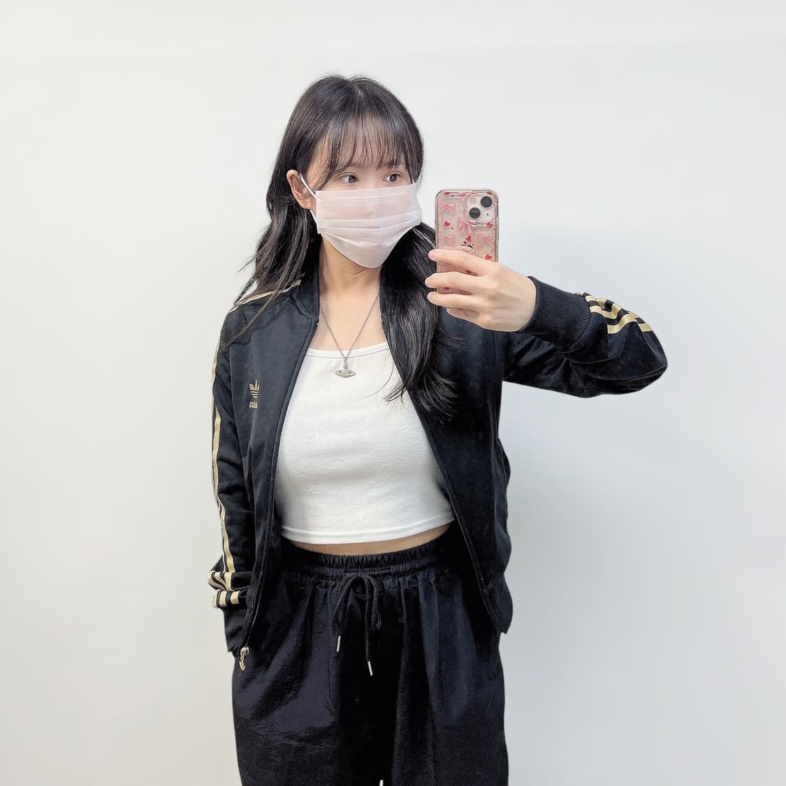 아디다스 불꽃 로고 트랙탑 져지 블랙 골드 상품이미지1