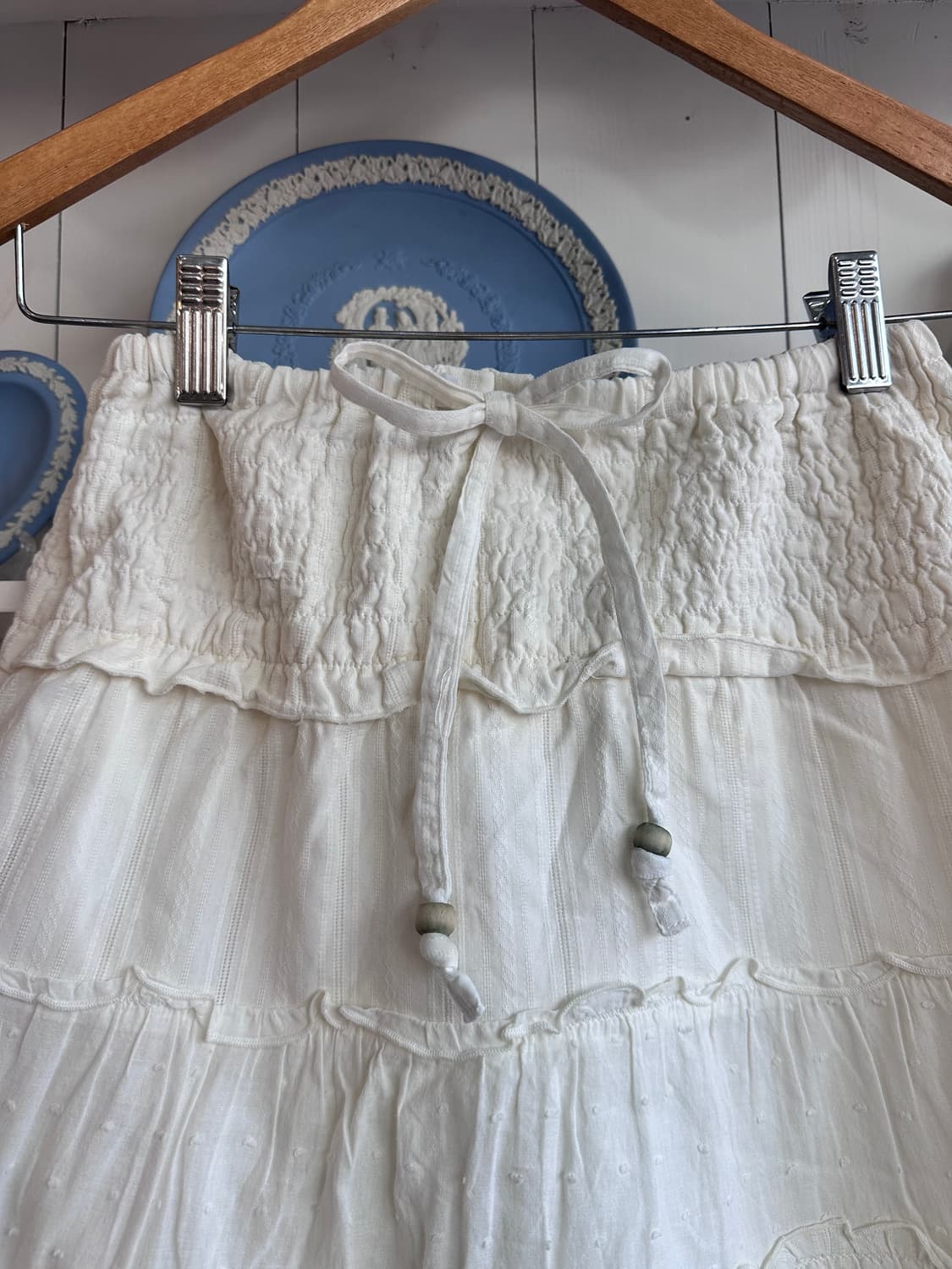 내추럴 코튼 레이스  스커트 상품이미지2