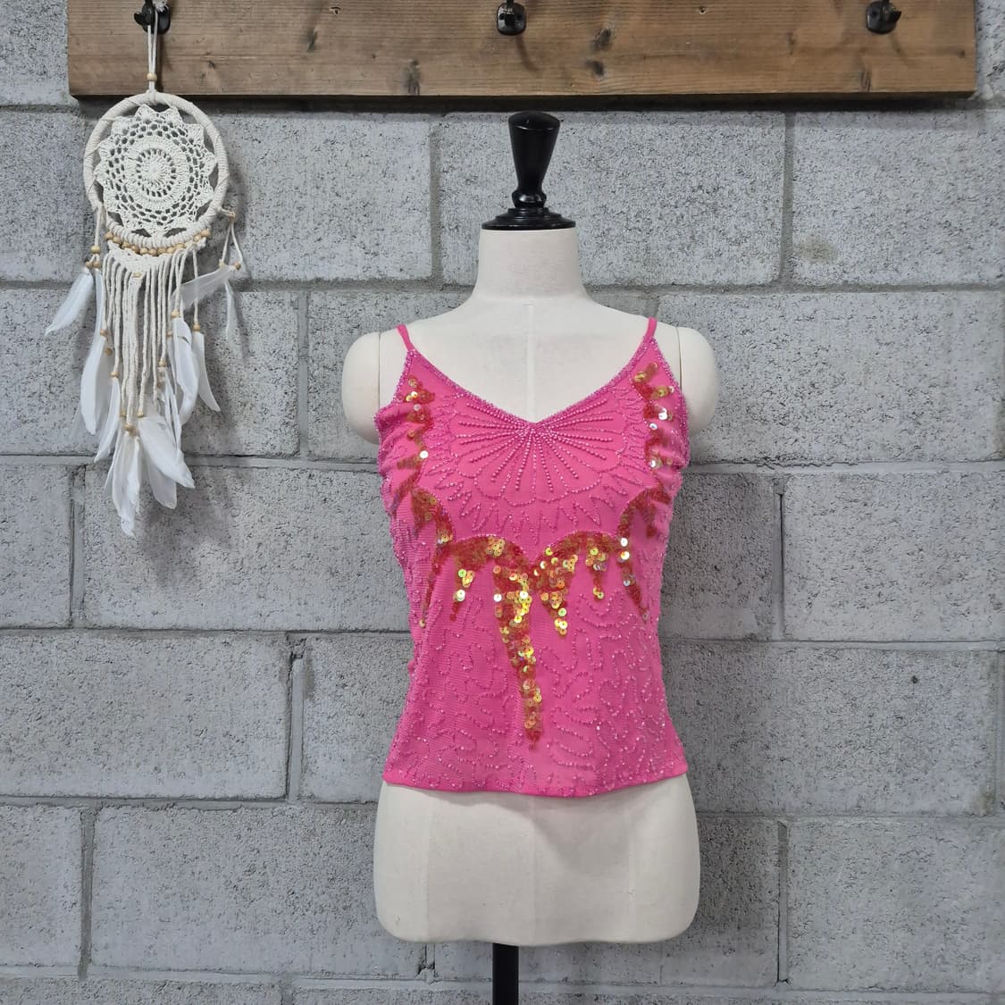 비즈 스팽글 나시티 상품이미지1