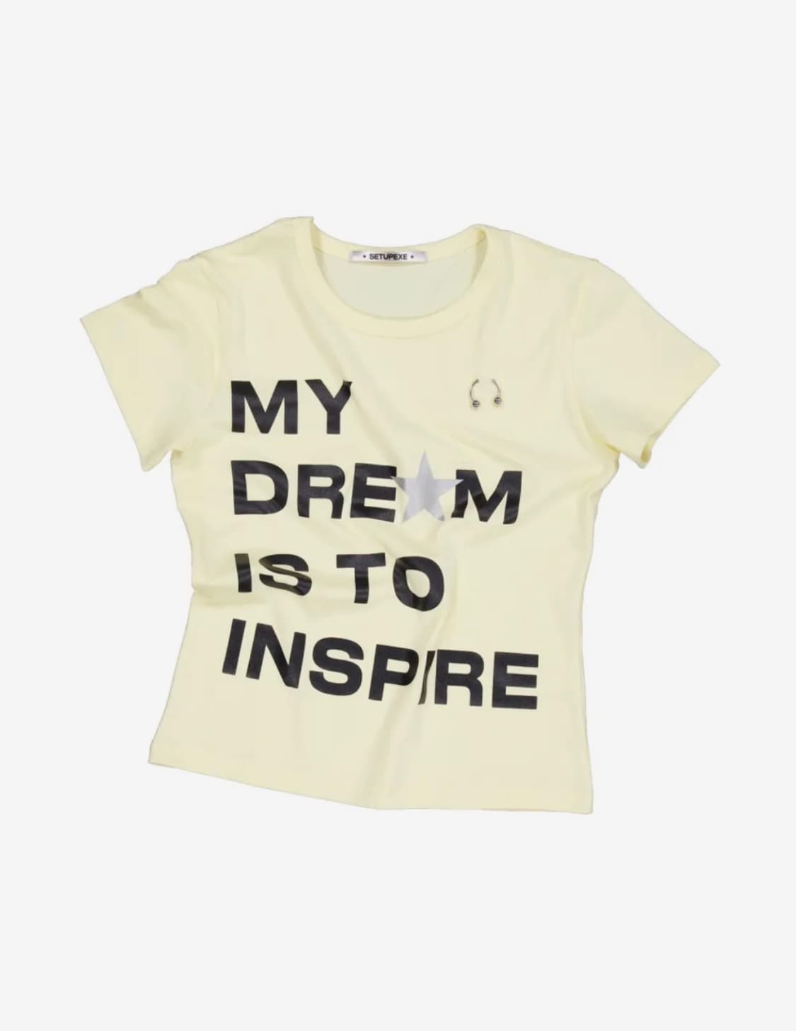 셋업이엑스이 DREAM PIERCING TOP / YELLOW 상품이미지2