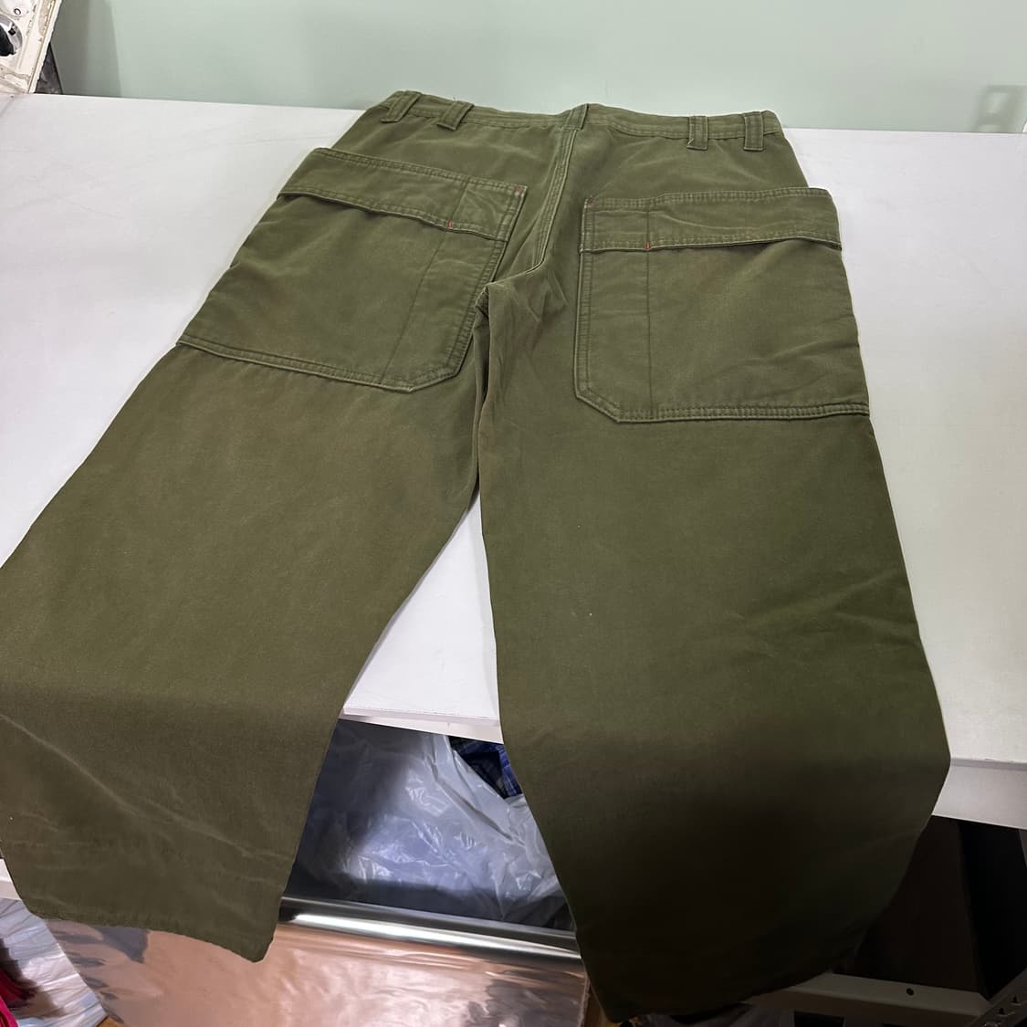 S JPN 재팬빈티지 카키 레귤러핏 퍼티그팬츠 상품이미지3