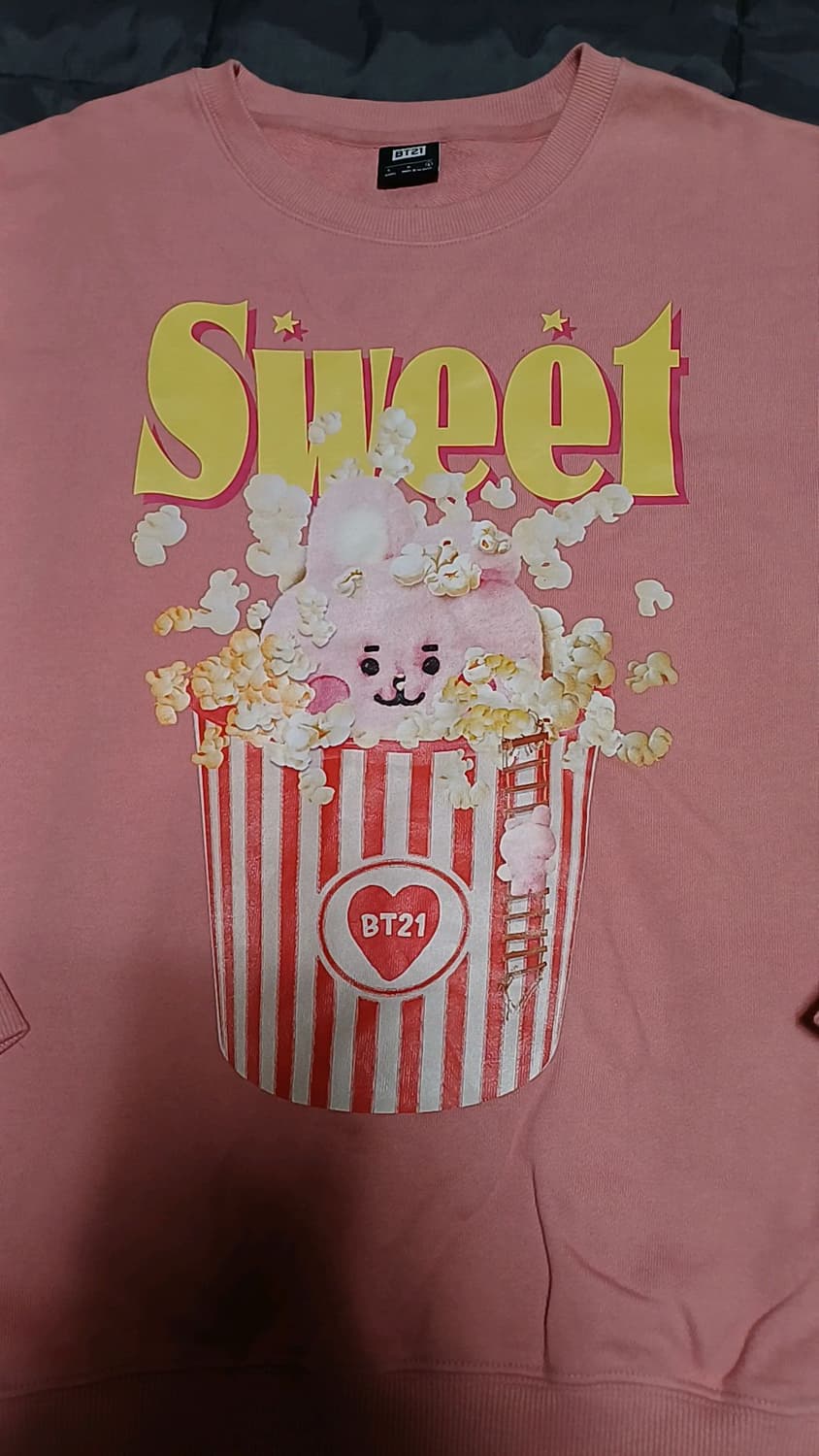 BT21 오버핏맨투맨 L 가슴63 기장69 상품이미지2