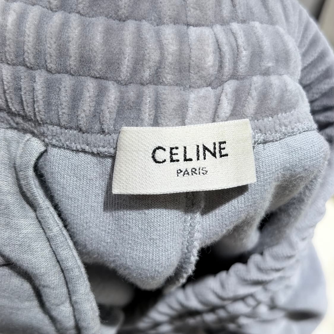 (A+/L,XS) / 셀린느 트리오페 벨벳 트랙수트 트레이닝 셋업 그레이 상품이미지9