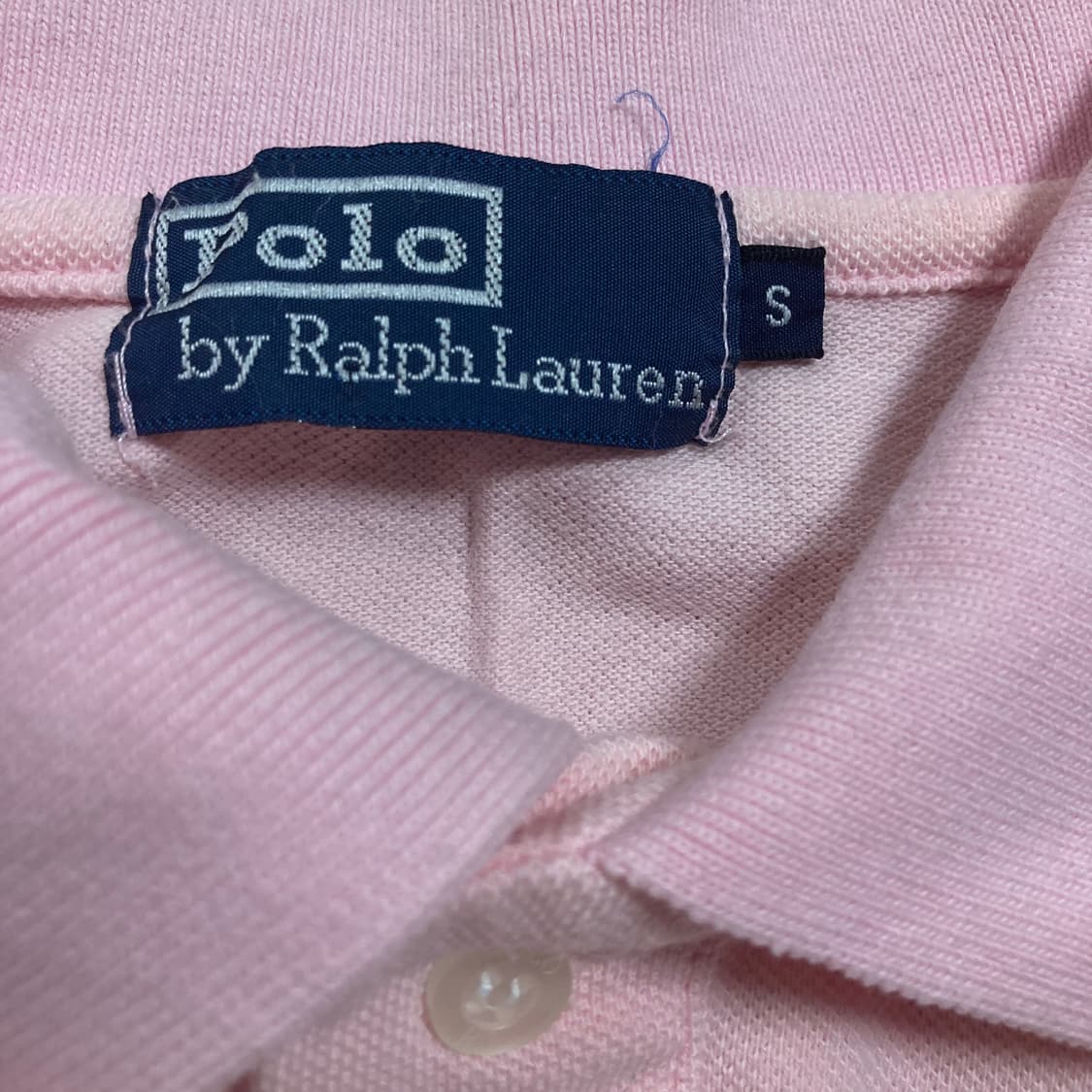 폴로 랄프로렌 빅포니 핑크 컬러 카라 반팔티> 상품이미지4