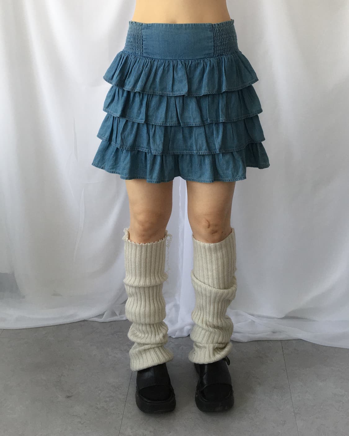 Layered mini skirt 상품이미지5