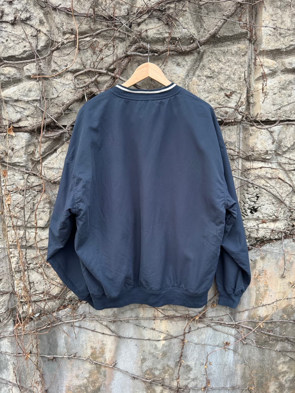 웨어가드 빈티지 스포츠 축구 골프 웜업 져지 바람막이 네이비 상품이미지2