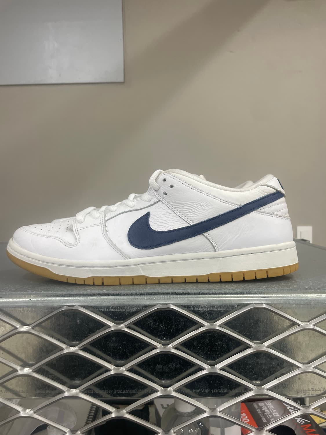 나이키 SB 덩크 로우 프로 ISO 오렌지 라벨 화이트 네이비 290 상품이미지1