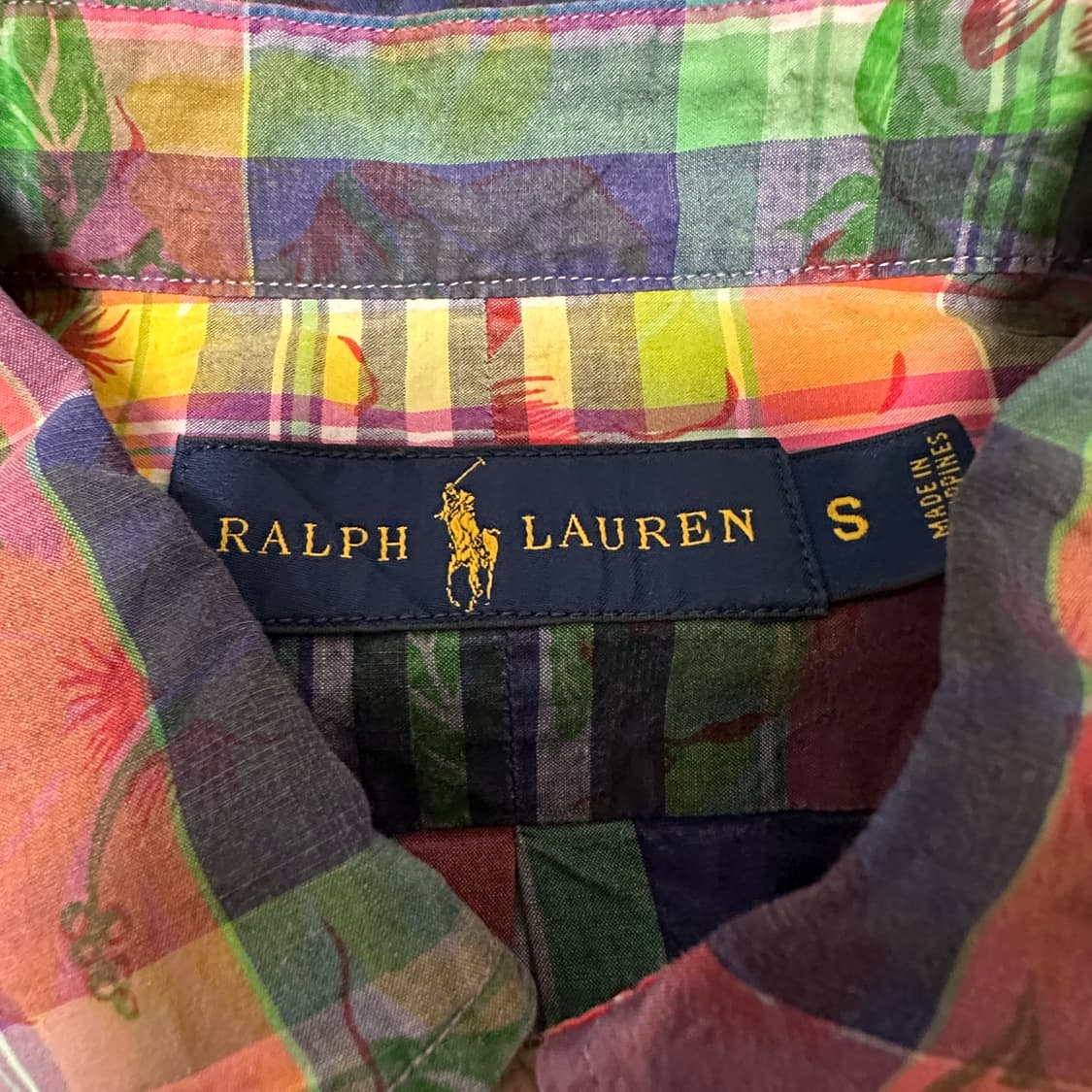 POLO RALPH LAUREN flower check shirt 상품이미지4