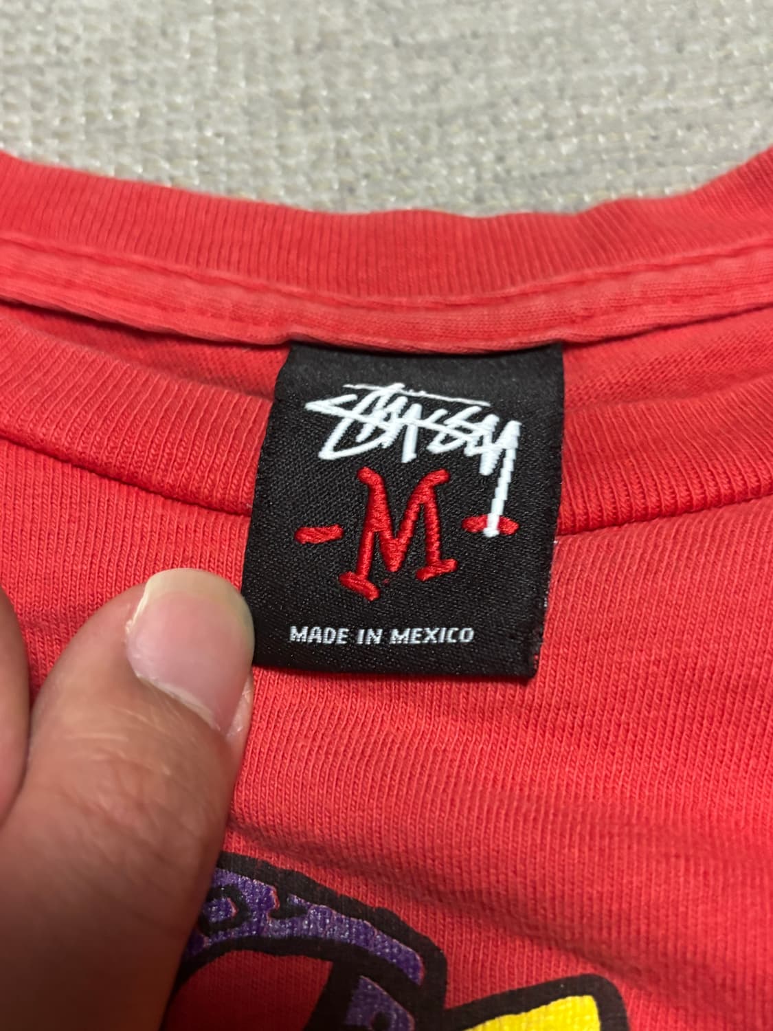 Stussy 00’s Vintage Red Red Red T-shirt 상품이미지5
