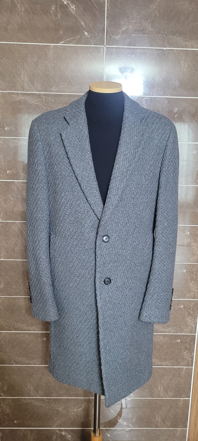 (남성100사이즈) 지오지아 헤링본 코트 상품이미지2