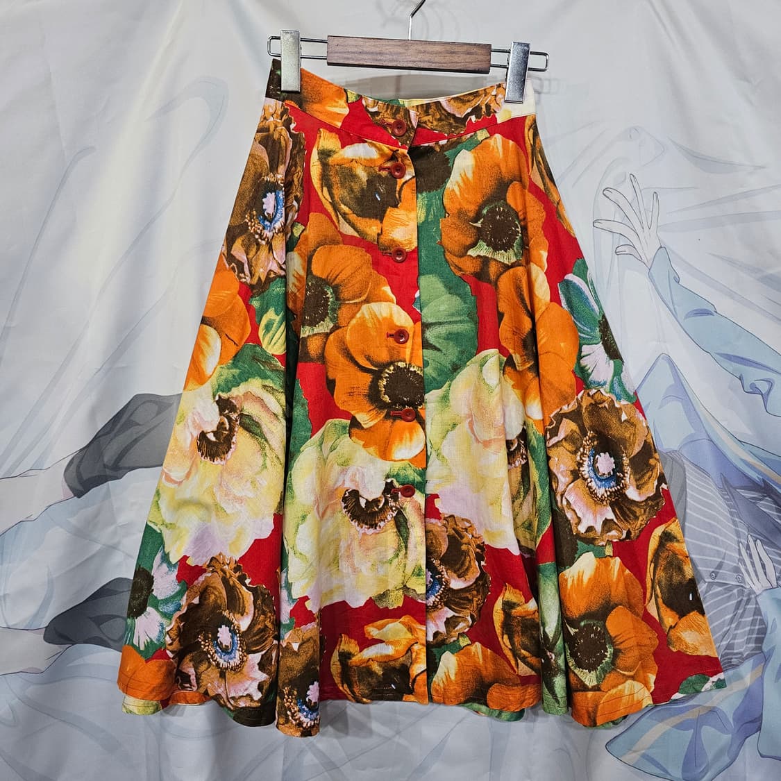 KENZO 겐조  린넨 스커트 상품이미지1