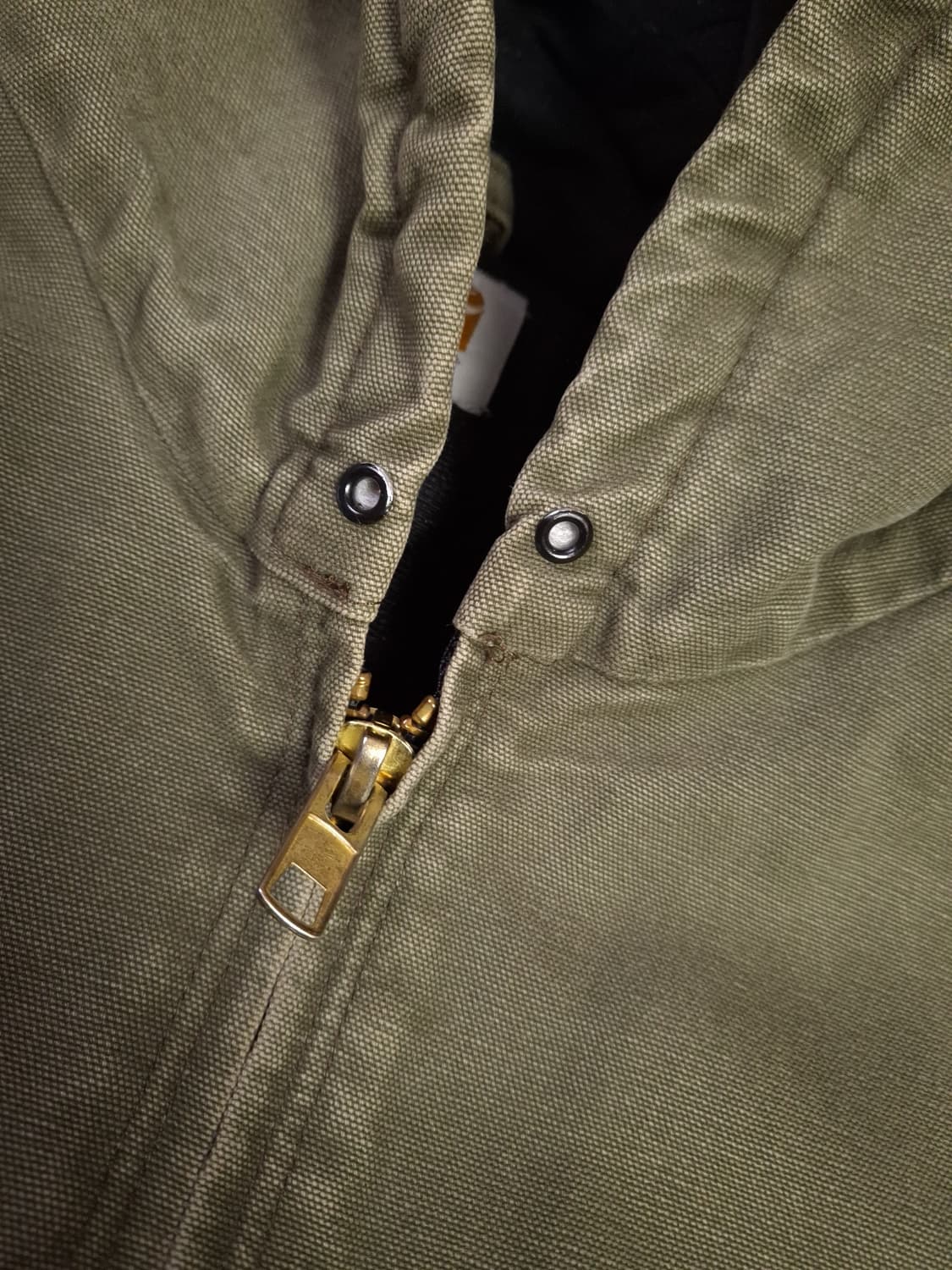 오리지날 구형 칼하트 J-130 모스그린 덕액티브 후드자켓 상품이미지6