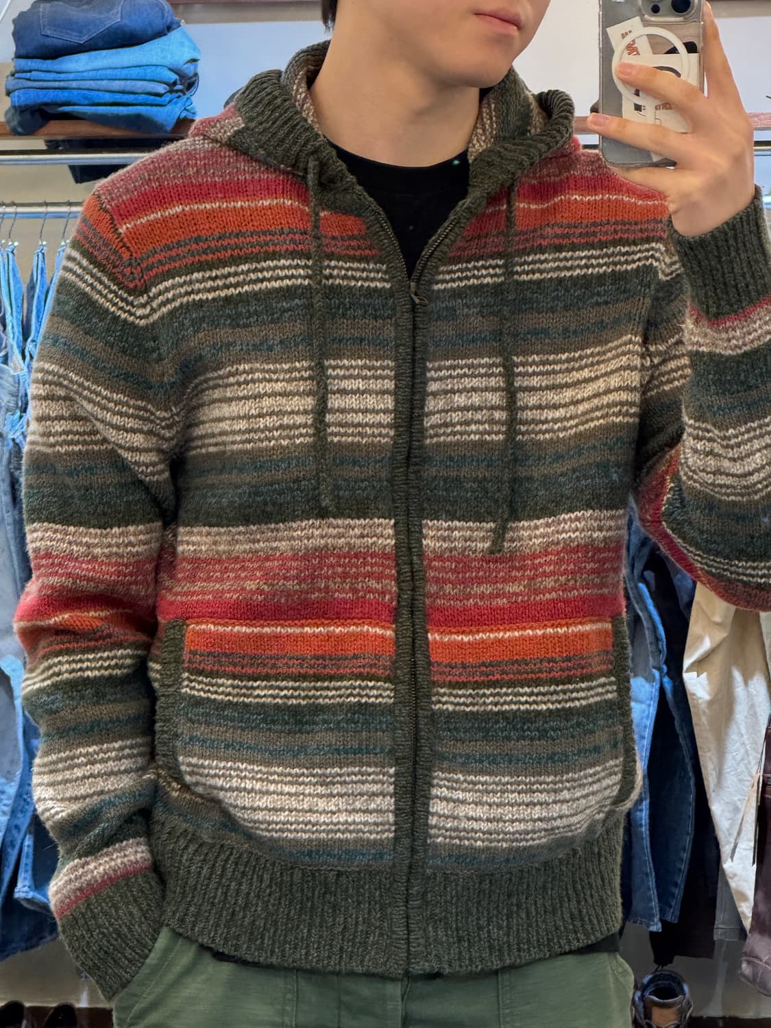 엘엘빈 니트 후드집업(T3) 상품이미지4