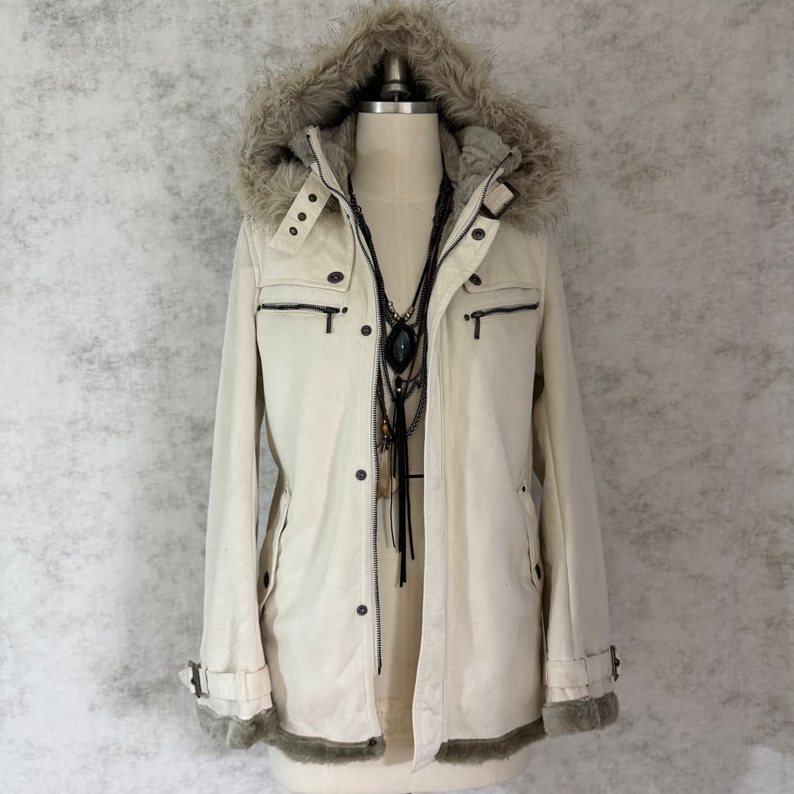 Vintage fur  jacket 상품이미지1