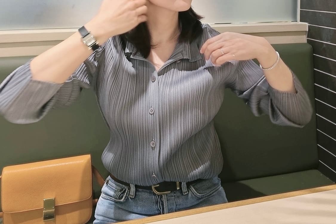 플리츠플리즈베이직셔츠 상품이미지1