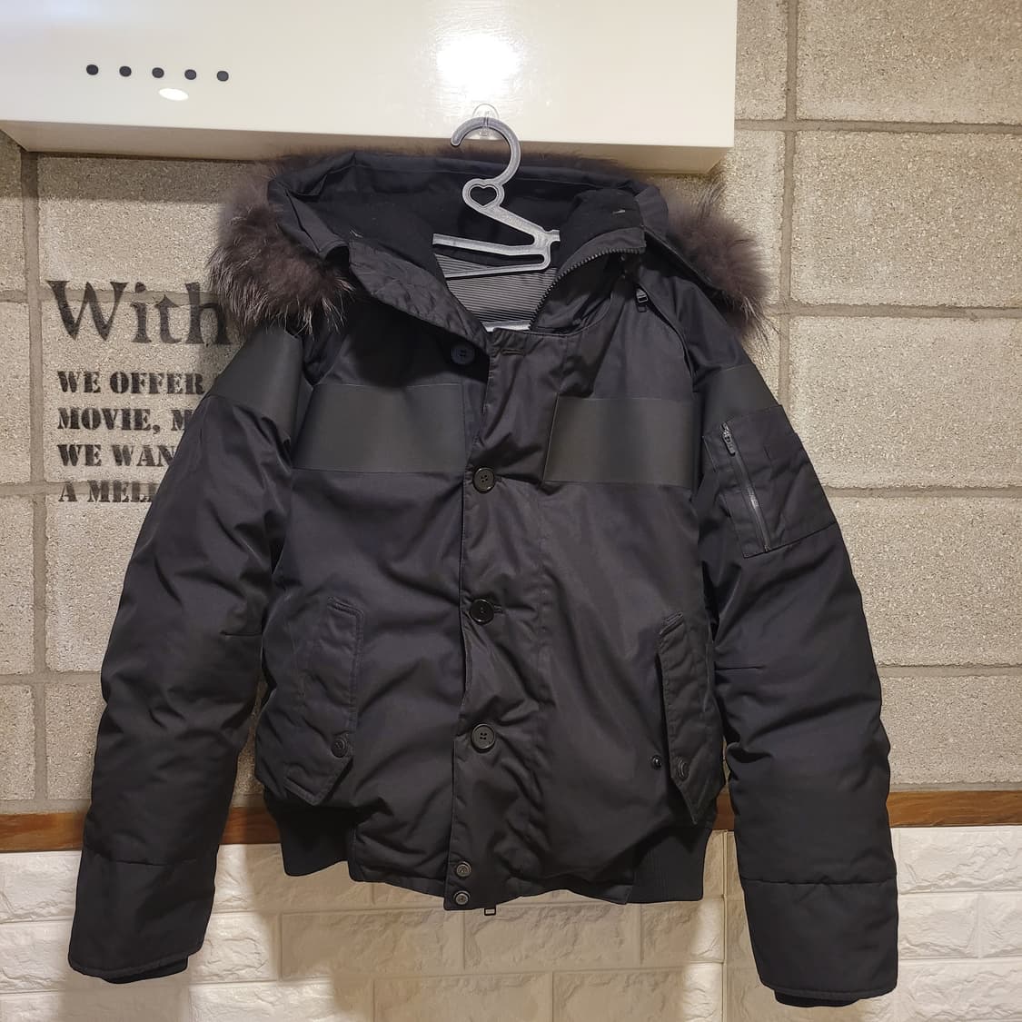 알레그리 너구리퍼 봄버 패딩 50 상품이미지1