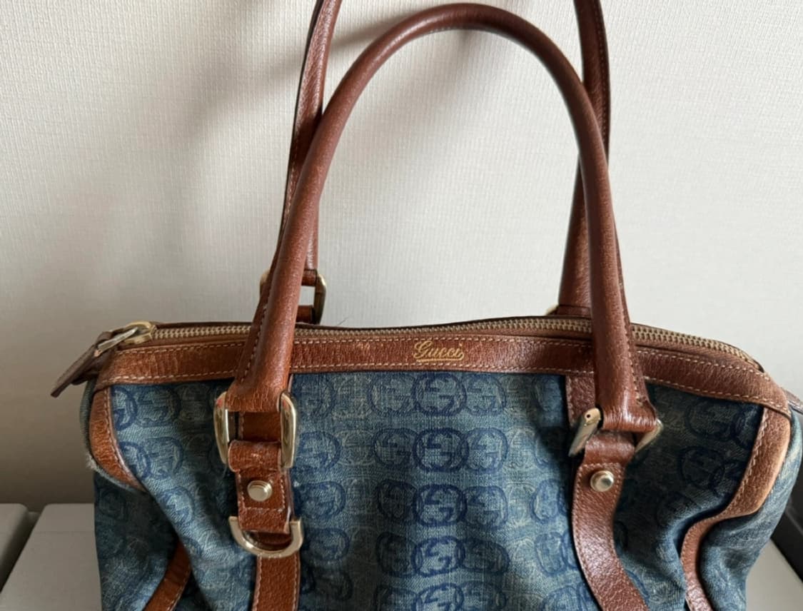 구찌 블루데님 숄더백 상품이미지3