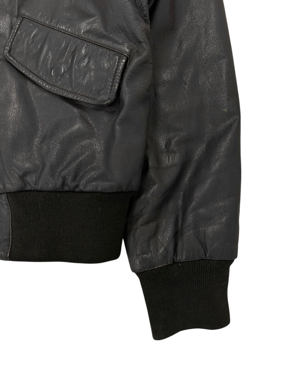 90s 한국군 양가죽 자켓 다크브라운 (3/M~L)  상품이미지5