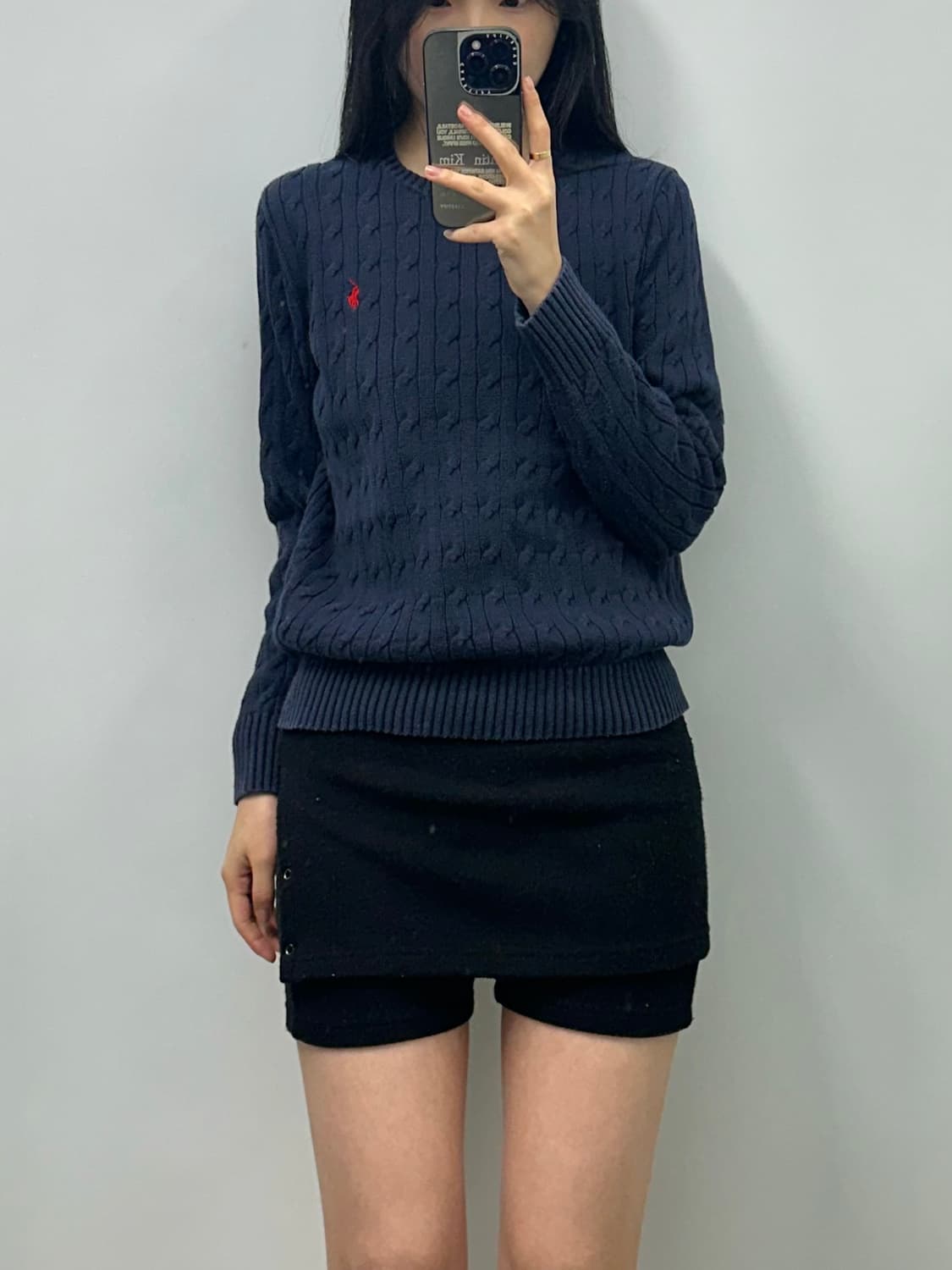 폴로 랄프로렌 신형 네이비 꽈배기 니트 상품이미지1