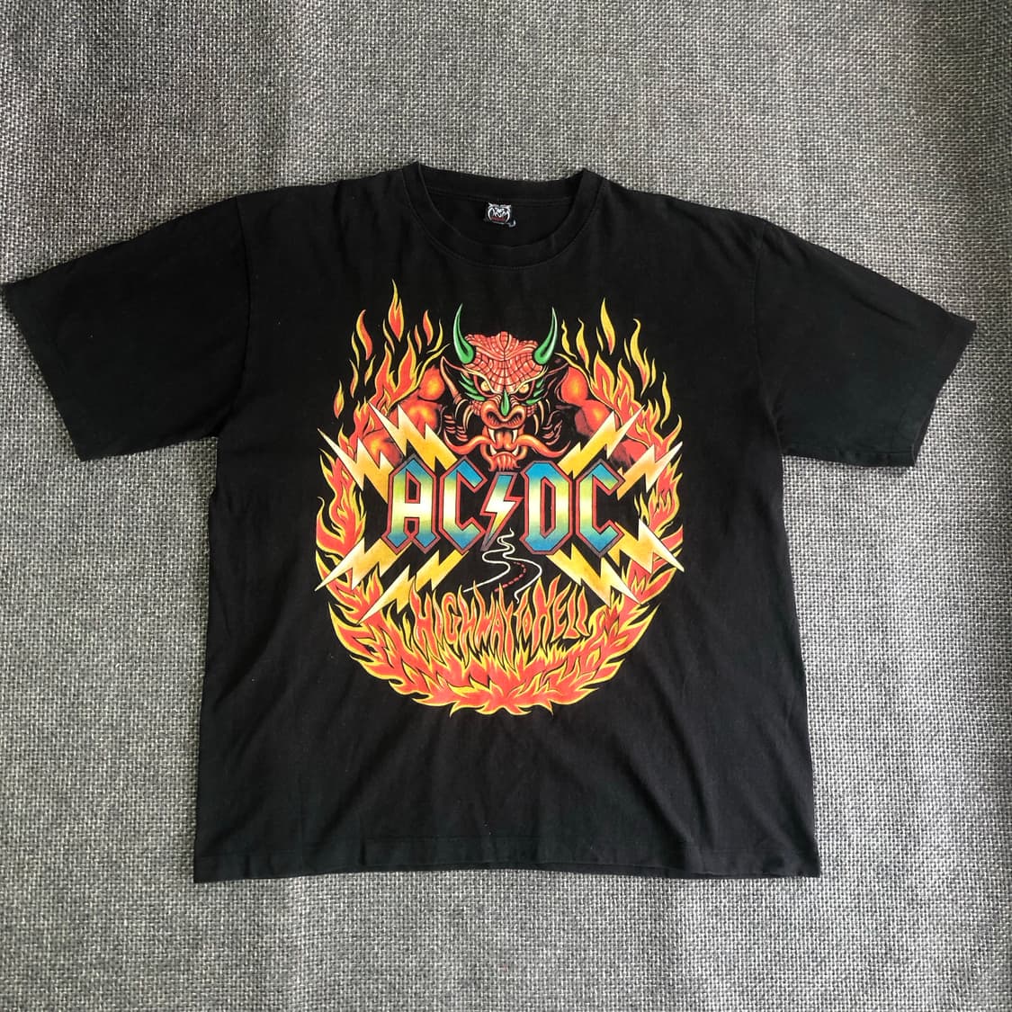 [XL-XXL] ACDC 프린팅 빈티지 락티 상품이미지1