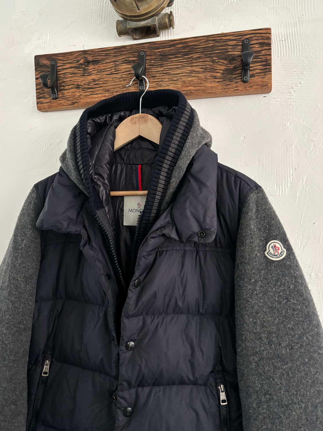 Moncler 몽클레어 그레이 니트 패딩 상품이미지4