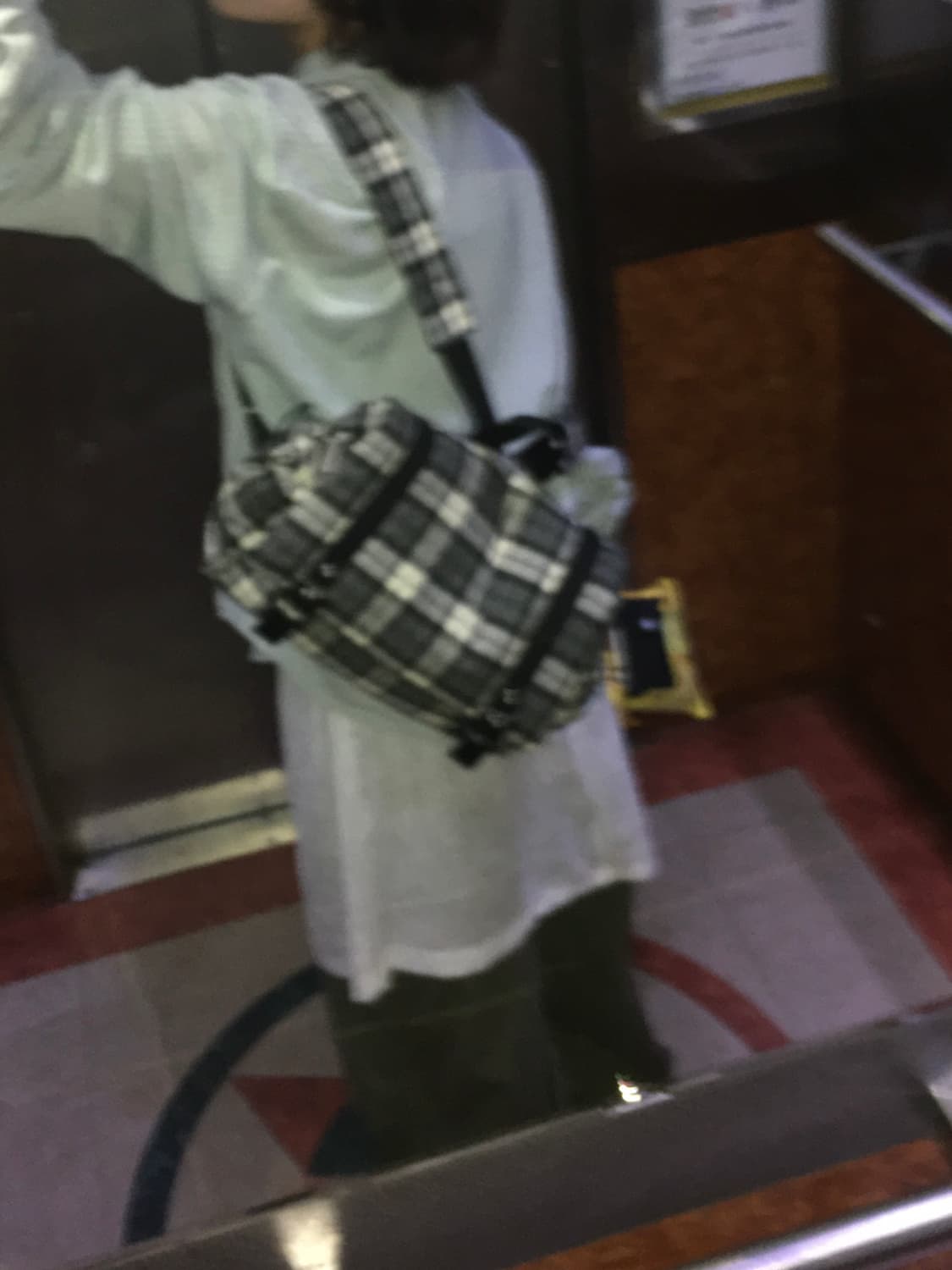 파히섬 네모 체크 백팩 아이보리 _탠스댄스 상품이미지2
