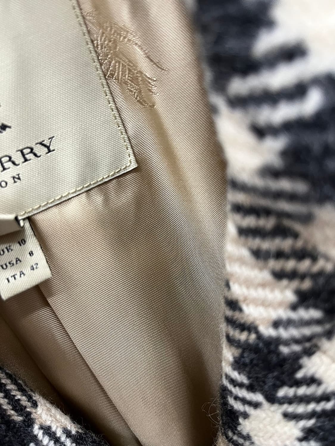 여) 버버리 이태리 노바체크 더블코트  상품이미지5