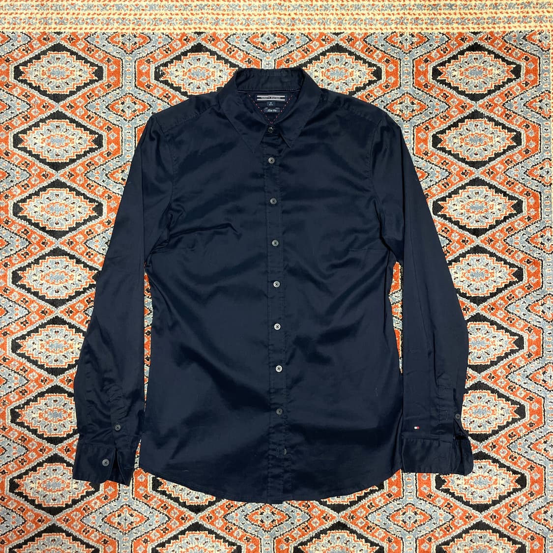 타미힐피거 네이비 슬림핏 와이셔츠 남방 여성8 상품이미지1