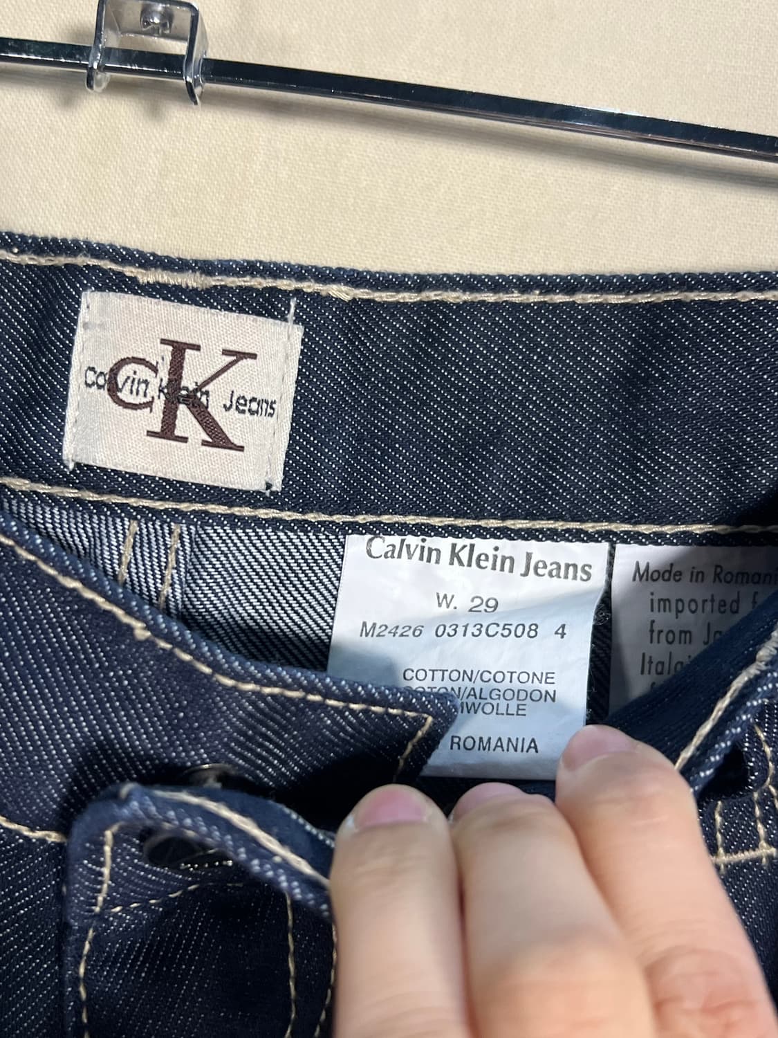 캘빈클라인 레트로 부츠컷 데님 처분  상품이미지4