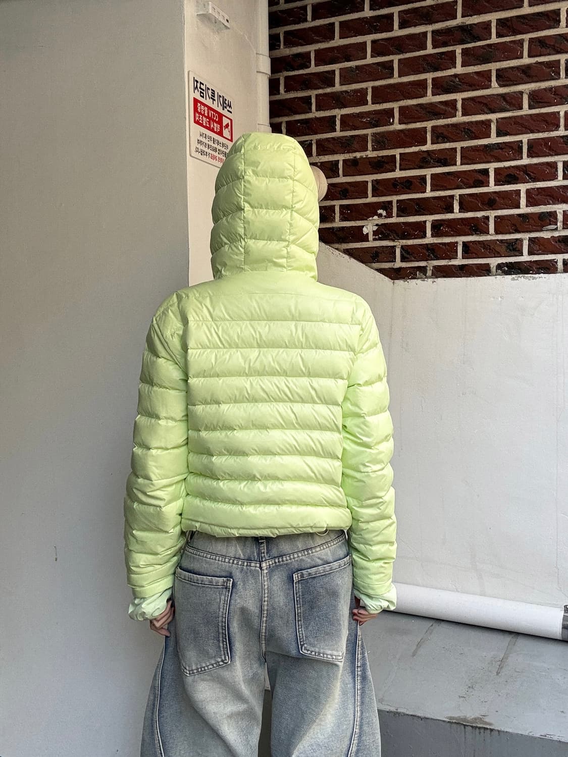 [unisex] 라이트웨이트 테크니컬 경량 패딩 - ivory Mens  상품이미지5